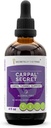 Carpal Secret Alcohol-Free Extract, Tincture, Glycerite Bromelain, Pineapple, Turmeric, Ginkgo, Peppermint, Thyme, Basil. Carpal Tunnel Support (4 FL OZ)