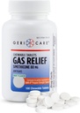 GeriCare Simethicone Chewable Gas-Relief Tablets 80mg | Fast Relief for Gas, Bloating, Discomfort | Mint-Flavored | Oral Adult Gas Pain Relief | Anti-Flatulence Aid (100 Tablets) 2 Pack