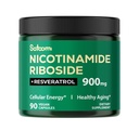 Satoomi NAD Supplement with Liposomal Nicotinamide Riboside 900 mg NR, Resveratrol, Quercetin - 90 Count