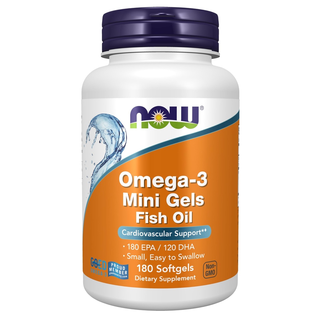 Now Foods, Omega-3 Mini Gels, 180 Softgels R