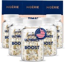 Moerie Hair Growth Supplement for Women & Men - Hair Skin and Nails Vitamins With Biotin, Q10 & Minerals - For Thicker, Fuller Hair & Hair Loss Treatment - Advanced Beadlet Delivery System - 360 Pills