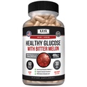 Kaya Naturals Healthy Gluco with Bittermelon Supplement | Support Healthy Levels and Function, 20 Herbs Vitamins and Minerals, Alpha Lipoic Acide, Cinnamon, Vitamin C & E, Non-GMO (60 Count)