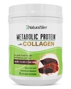 Metabolic Protein Powder with Collagen, Chocolate whey protein powder shake, Hydrolyzed Collagen with L-Glutamine for Digestion, Skin, Joints & Muscle, Low Carb Meal Replacement, 17.06 oz
