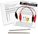 Colloidal Silver Generator Wire 99.99% Pure 12-Gauge (0.08 in./2.06 mm) Set of (2) 4-Inch Rods + Mini/Travel Generator - Includes Wires + Complete Instructions