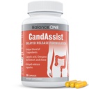 Balance ONE Candida Cleanse & Yeast Support Complex – Caprylic Acid, Undecylenic Acid, Berberine & Oregano Leaf – Gut Flora Balance for Women & Men – 90 Delayed Release Capsules – CandAssist