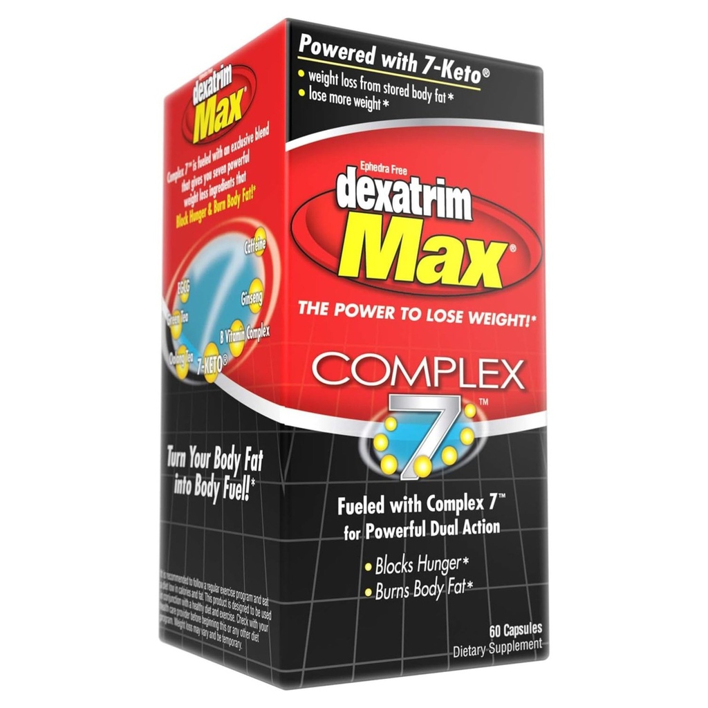 EH95 LLC Stacker Dexatrim Max Complex-7 Capsules 60 Count -
