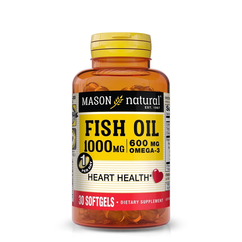 FISH OIL 1000MG SUPER OMEGA-3, 30-Count Softgels