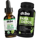Oregano Oil Organic Liquid Drops & Gut Health Caps - Oil of Oregano Drops Tincture Extract & Intestinal Pills Herbal Wormwood Black Walnut Cloves Immune Support - Herbal Organic