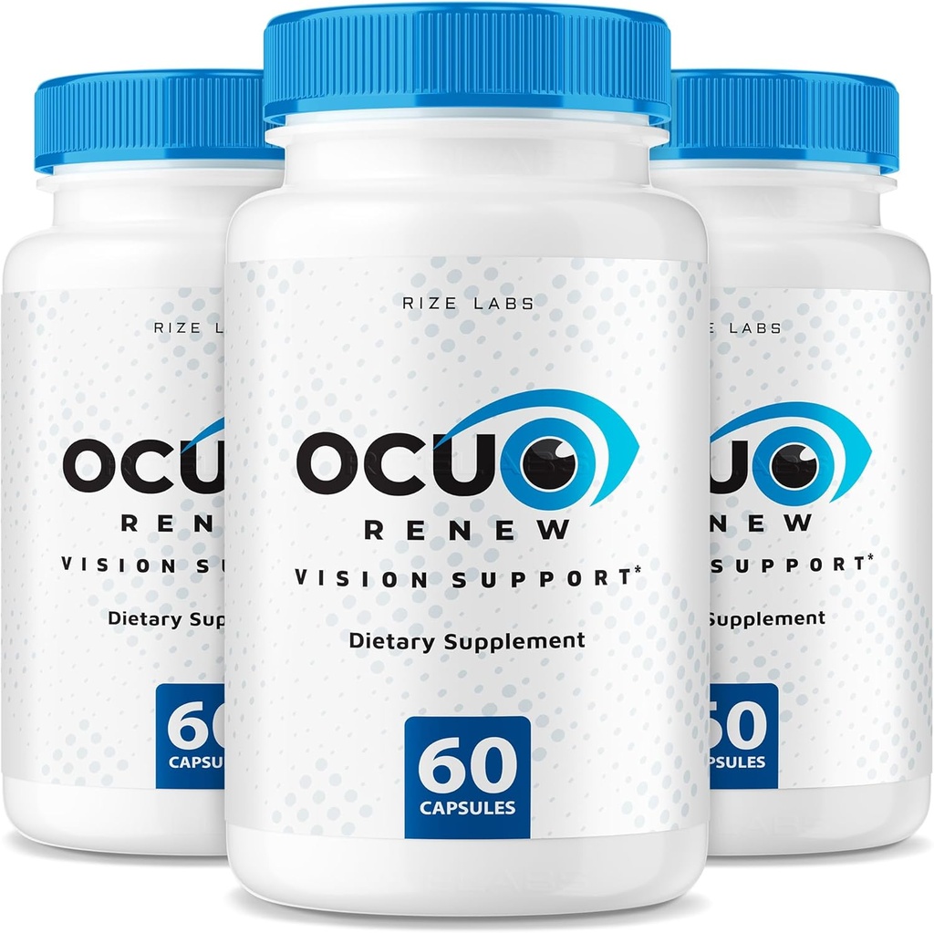 rize labs - Ocurenew Vision Support Supplement, All-Natural Capsules for The Improvement of Vision Health and Better Ability to Focus, Support Healthy Eye Functions (180 Capsules)