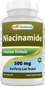 Best Naturals Niacinamide 500mg 240 Tablets (Suitable for Vegetarian) - Non-Flushing Form of Niacin (Vitamin B3)