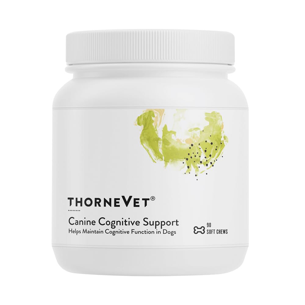 ThorneVet Canine Cognitive Support Soft Chews for Dogs - Great Tasting Health Supplement with B Vitamins and Antioxidants to Support The Brain Health of Your Senior Dog - 90 Soft Chews