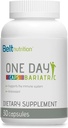 Bariatric Multivitamin – One per Day Bariatric Vitamins and Minerals – 30-Count Bariatric Supplement Capsules – Nutrient-Rich Unflavored Multivitamin with Iron