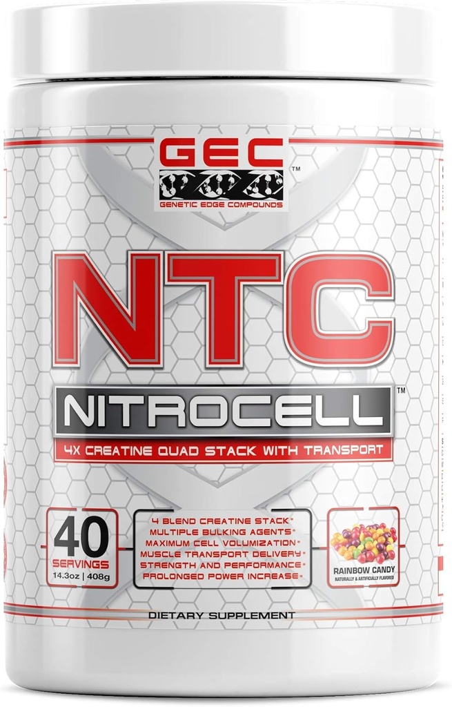 GEC NTC NITROCELL 4X CREATINE Quad Pack (Rainbow Candy)
