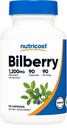 Nutricost Bilberry Extract 90 Capsules for 90 Servings - Vegetarian, Gluten Free and GMO Free