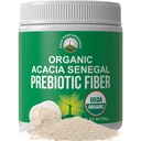 Peak Performance Organic Acacia Senegal Prebiotic Fiber Powder - Unflavored USDA Plant Based Soluble Vegan Prebiotics Gut Health Supplement with Digestive Enzymes 5 oz