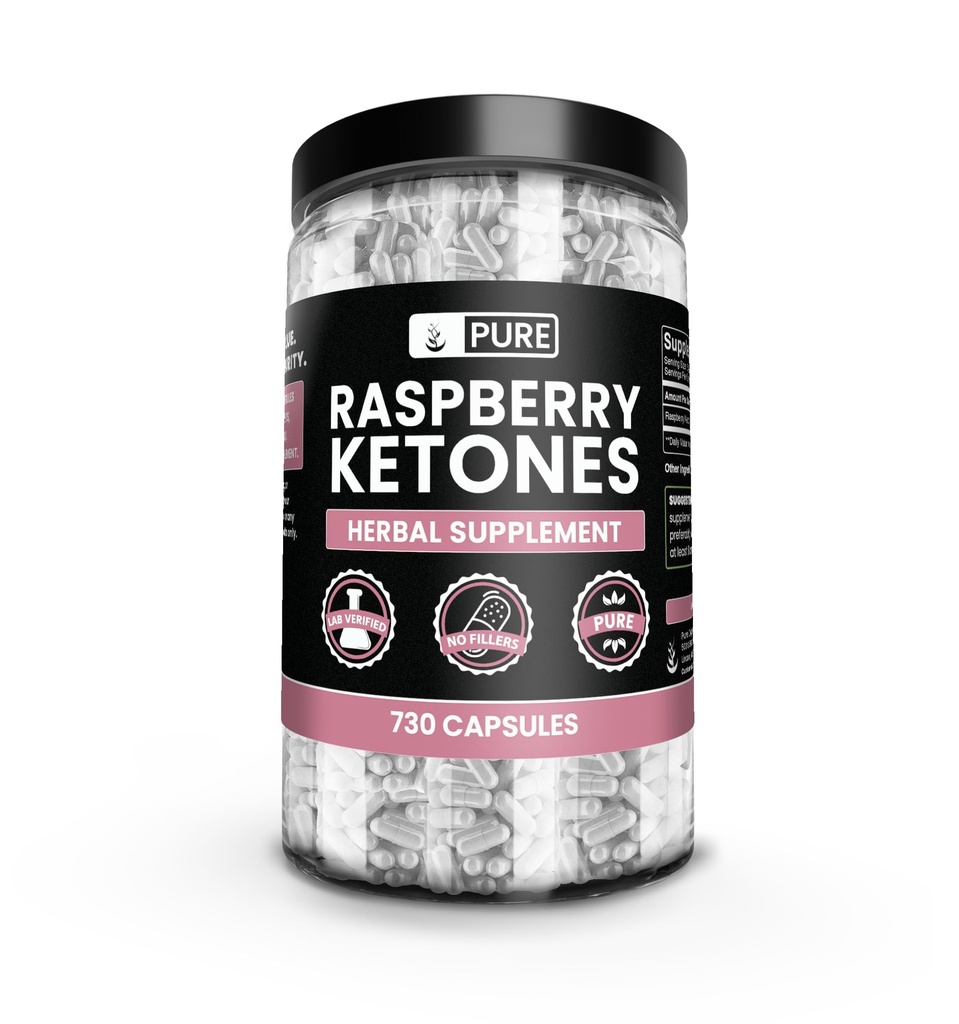 Pure Original Ingredients Raspberry Ketone (730 Capsules) No Magnesium Or Rice Fillers, Always Pure, Lab Verified