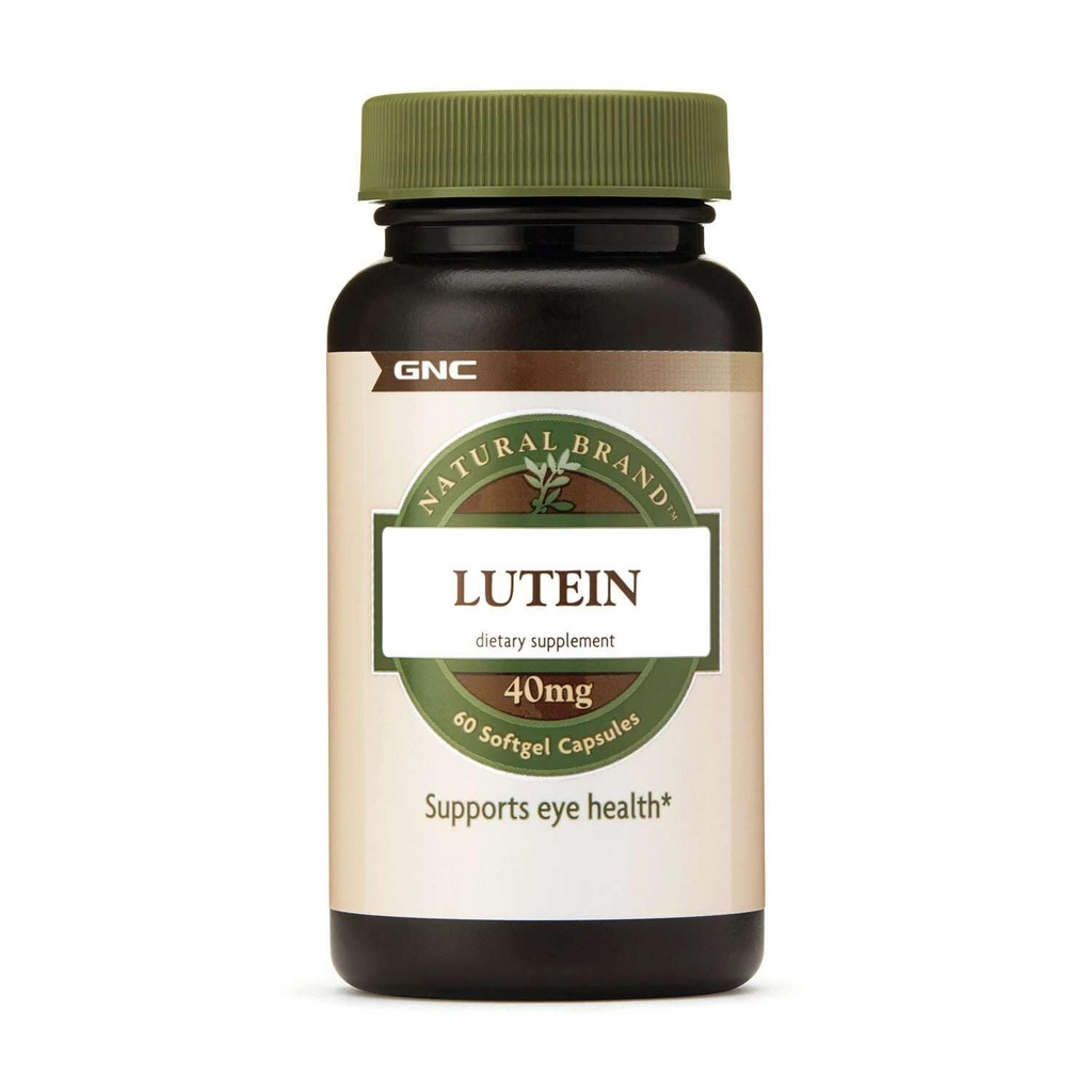 GNC Lutein 40mg, Supports Eye Health, 60 Softgels