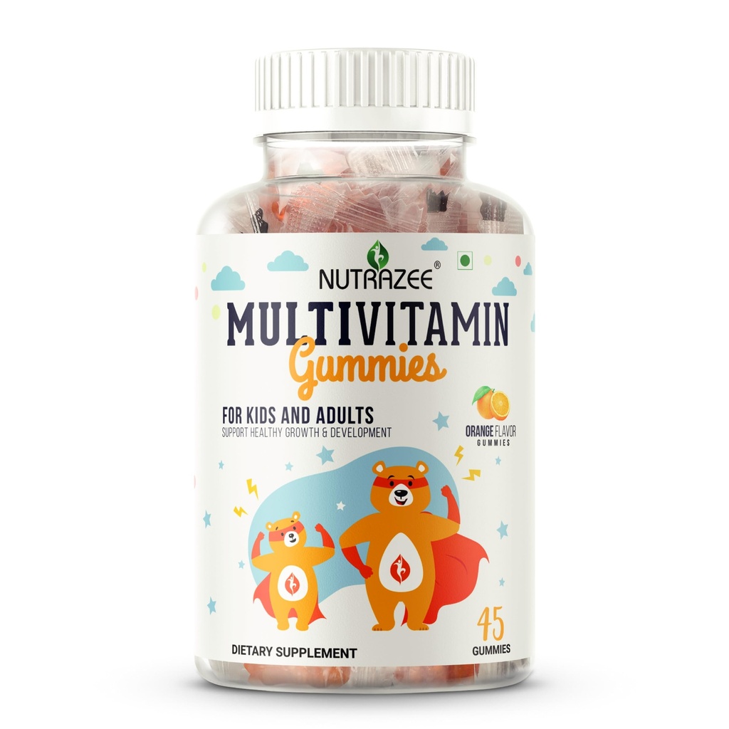 Nutrazee Multivitamin Gummies for Kids, Men & Women, 45 Gummy Bear