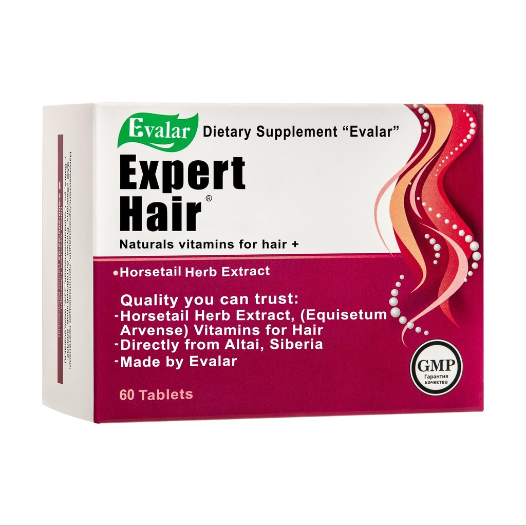 Expert Hair Horsetail Herb Equisetum Arvense Extract Siberian Altai w Vitamins 60 Tabs