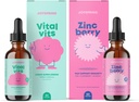 JoySpring Daily Multivitamin & ZincBerry Bundle | Kids Vitamins Naturally Sourced, Non-GMO, Non-Alcoholic Liquid Formula, Immunity Health Support | Vegan & Vegetarian Supplements