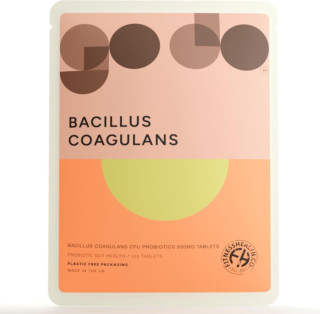 Fitness Health Bacillus Coagulans CFU Tablets 500MG | Vegan Supplement for Men & Women | Help in Resistant Support | (120 Tablets)
