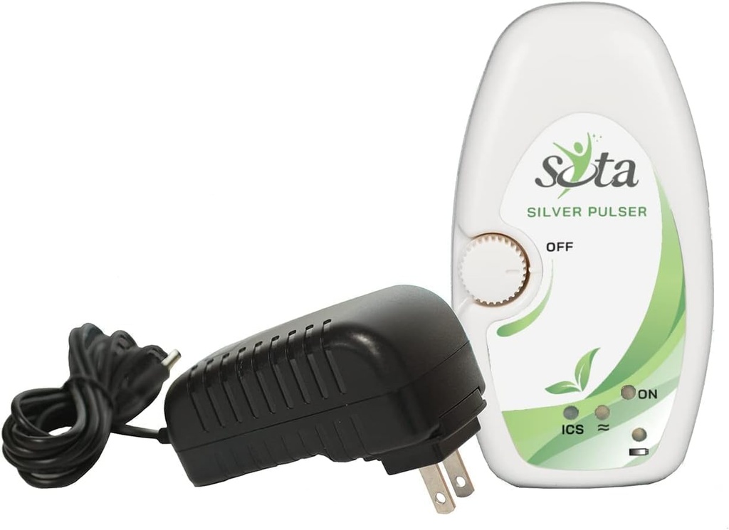 Silver Pulser by SOTA Instruments - Ionic Colloidal Silver Maker and Microcurrents for Micropulsing Including Wall Adaptor.