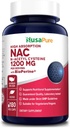 NusaPure N-Acetyl Cysteine (NAC) 1200mg 180 Veggie Caps (Vegetarian, Non-GMO, Gluten Free) Bioperine