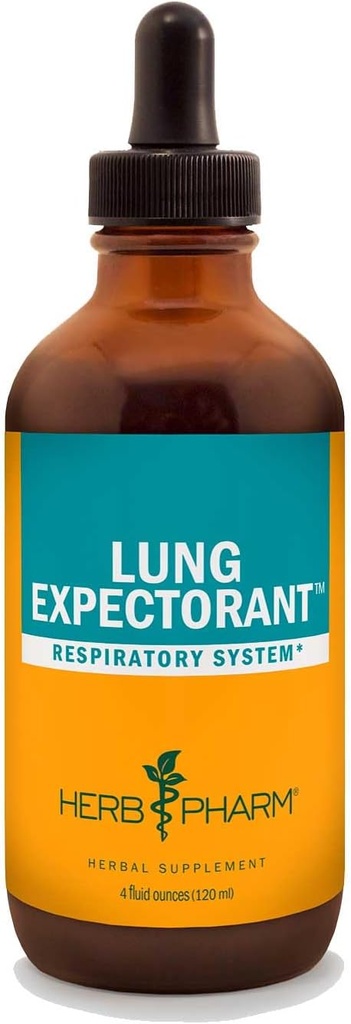 Herb Pharm Lung Expectorant Liquid Herbal Formula to Support Respiratory Immune Response - 4 Ounce