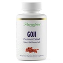 Paradise Herbs Goji Extract, Vital Essence Herb, Skin, Eyes, Body Support, Vegan, Gluten Free, Non GMO, 60 Count Vegetarian Capsules