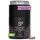 HPN S(9) Sirtuin Booster Ultra Pure Trans Resveratrol Healthy Aging Antioxidant Supplement, High Performance Nutrition, 30 Capsules