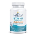 Nordic Naturals Omega Curcumin Supplement 1200 Mg Omega 3 Fish Oil EPA DHA + 400 Mg Optimized Curcumin L-Glutathione Dietary Supplement Lemon 60 Softgel