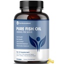 Pure Micronutrients - Omega 3 Fish Oil Supplement, EPA/DHA Fatty Acids, Burpless Fish Oil Supplements with Lemon - Heart, Eye, Brain & Immune Support - 90 Softgels