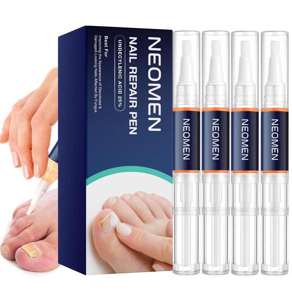Nail Fungus Pen for Toenails & Fingernails, Daily Nail Appearance Care - 4 Count