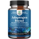 Herbal Adaptogen Mood Support Supplement - Calming Adaptogens Supplement for Stress & Cortisol Management with Ashwagandha Rhodiola Rosea & Maca Root - Vegan & Daytime Friendly - 60 Count