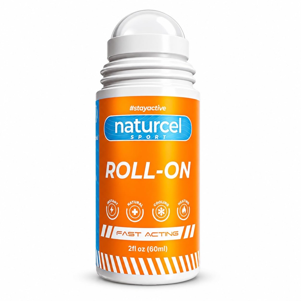 Roll-On, Topical Reliever for Aches and Pains of Muscles and Joints, Cooling, Fast Acting, Mess Free Massage Roller, Colorless (2 Fl Oz)