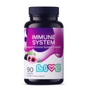 LIVS Immune System Elderberry Gummies for Adults & Kids | Advanced Immune Support Supplement with Vitamin C, Echinacea, & Propolis | Vegan & Gluten Free Gummy Vitamins | 200mg Elderberry/Dose -90 Ct