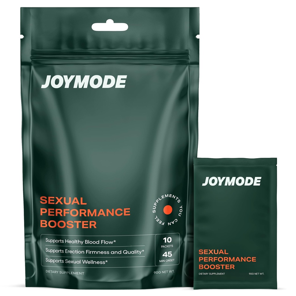 JOYMODE Sexual Performance Booster for Men – Fast-Acting Erection & Libido Support with L-Arginine, L-Citrulline & Ginseng – Premium On-Demand Male Enhancing Supplement Powder