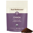 Real Mushrooms Chaga Mushroom Powder – Organic Chaga Extract from Fruiting Body – for Daily Wellness & Energy Support – Vegan, Non-GMO, 60 Servings Mushroom Supplement