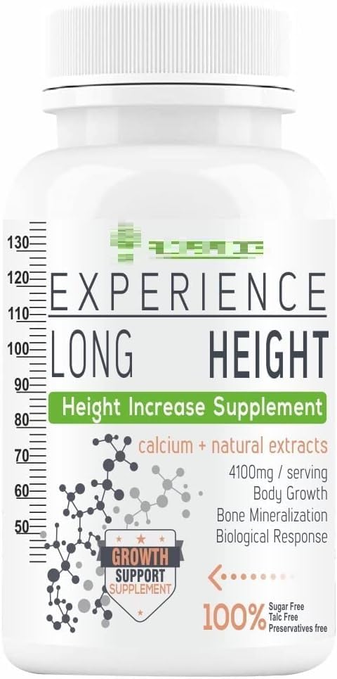 Generic Pub Height Increase Tablet for Men & Women with Protein Powder, Vitamins, Minerals, EAA, Herbal Extracts |Bones Growth |Body Development |Long Height Support Supplement-60 Chewable Tablets