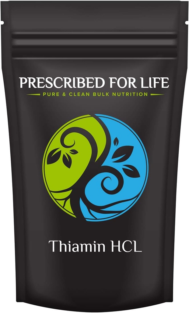 Prescribed For Life Thiamine HCL Powder, USP Grade Thiamine B1 Supplement (10kg / 22lb)