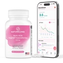 Natureland Boric Acid Vaginal Suppositories for Women 600mg - 40 Count - Made in USA - Feminine Care for pH Balance & Odor Control - Intimate Health Support - with BloomSense App