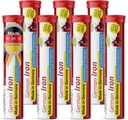 T&D German Iron 14 mg - 140 Vegan Drink Effervescent Tablets - Cherry Flavor - Made in Germany