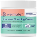 WELMATE 5% Lidocaine Hemorrhoid Relief Cream, Maximum Strength Anorectal Cream, 5.5 oz