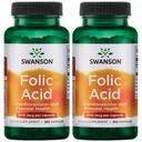 Swanson Folic Acid 800 mcg (1Vitamin 335 mcg Dfe Folate) 250 Capsules (2 Pack)