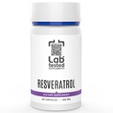 Trans-Resveratrol - 60 500mg Capsules - 3rd Party COA Provided with Every Lot# - Pure Resveratrol - No Fillers