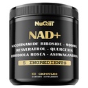 NAD+ Supplement with Nicotinamide Riboside, Resveratrol, Quercetin, Turmeric, Rhodiola Rosea - 60 Count