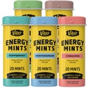 Viter Energy 40mg Caffeine Mints - Sugar Free, B Vitamins, Vegan, Boosts Fast Energized Alert Focus, Caffeinated Nootropic Supplement Pills (Variety Flavors, 20pcs, 5 Pack, 100pcs Total)