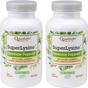 Quantum Health SuperLysine+ Advanced Formula Immune Support Supplement Lysine 1500 mg, Vitamin C Echinacea Licorice Bee Propolis & Odorless Garlic - 180 Tablets (Pack of 2)