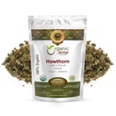 Organic Way Hawthorn Leaf and Flower Whole (Crataegus monogyna) - Herbal Tea | European Wild-Harvest | Organic, Kosher & USDA Certified (1/4 LBS / 4 Oz)