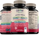 grow vitamin Premium Kidney Cleanse Supplement – Powerful Kidney Support Formula with Cranberry Extract Helps Support Healthy Kidneys & Urinary Tract Support– 60 Vegetarian Capsules